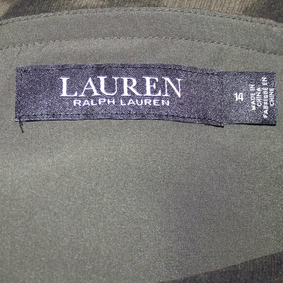 Lauren Ralph Lauren Women's Plus Zebra-Print Georgette Midi Skirt 14W - Picture 6 of 9